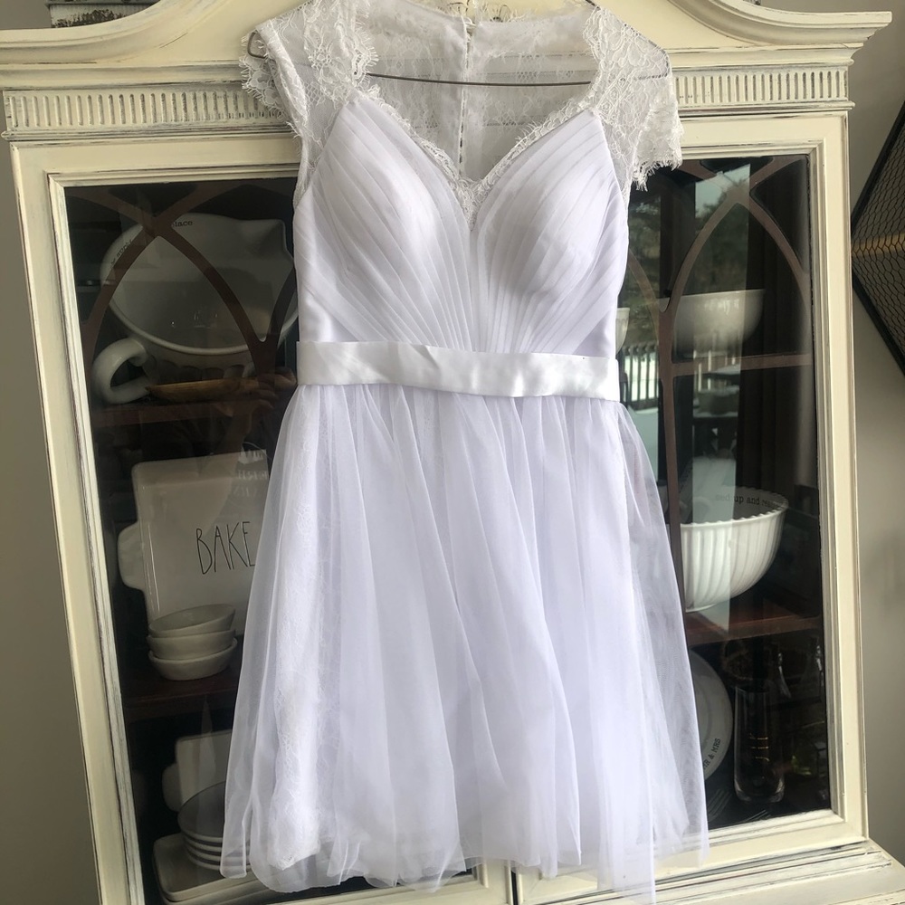 Jj’s House White tulle and lace dress